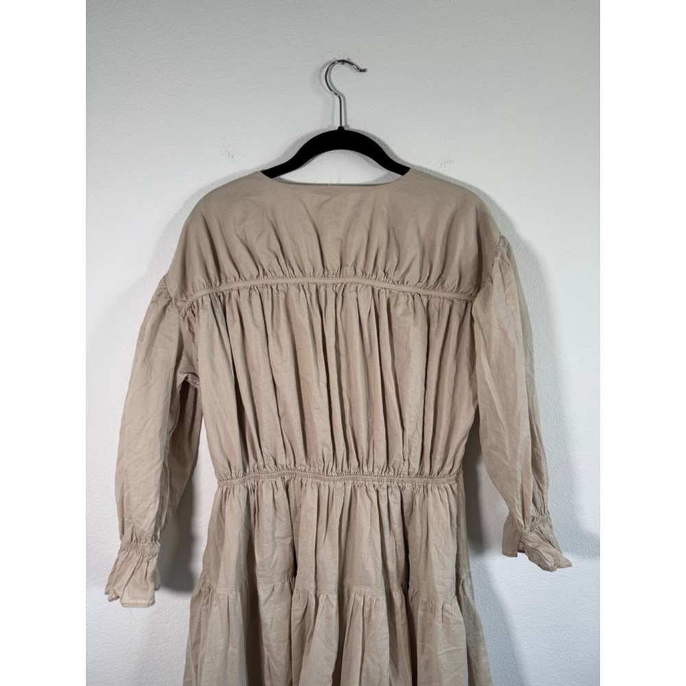 Women's ROOLEE Beige Midi Dress M - Picture 7 of 13